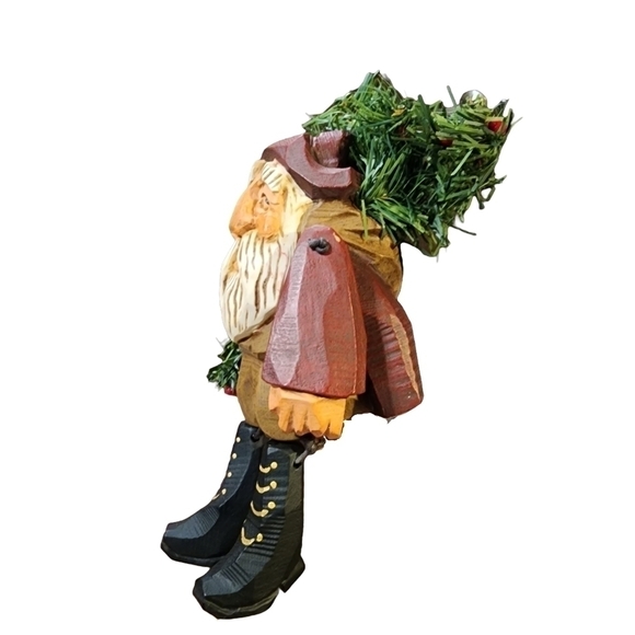 Vtg 1997 David Frykman Santa Shelf mantle table sitter DF 1207 - Picture 6 of 11